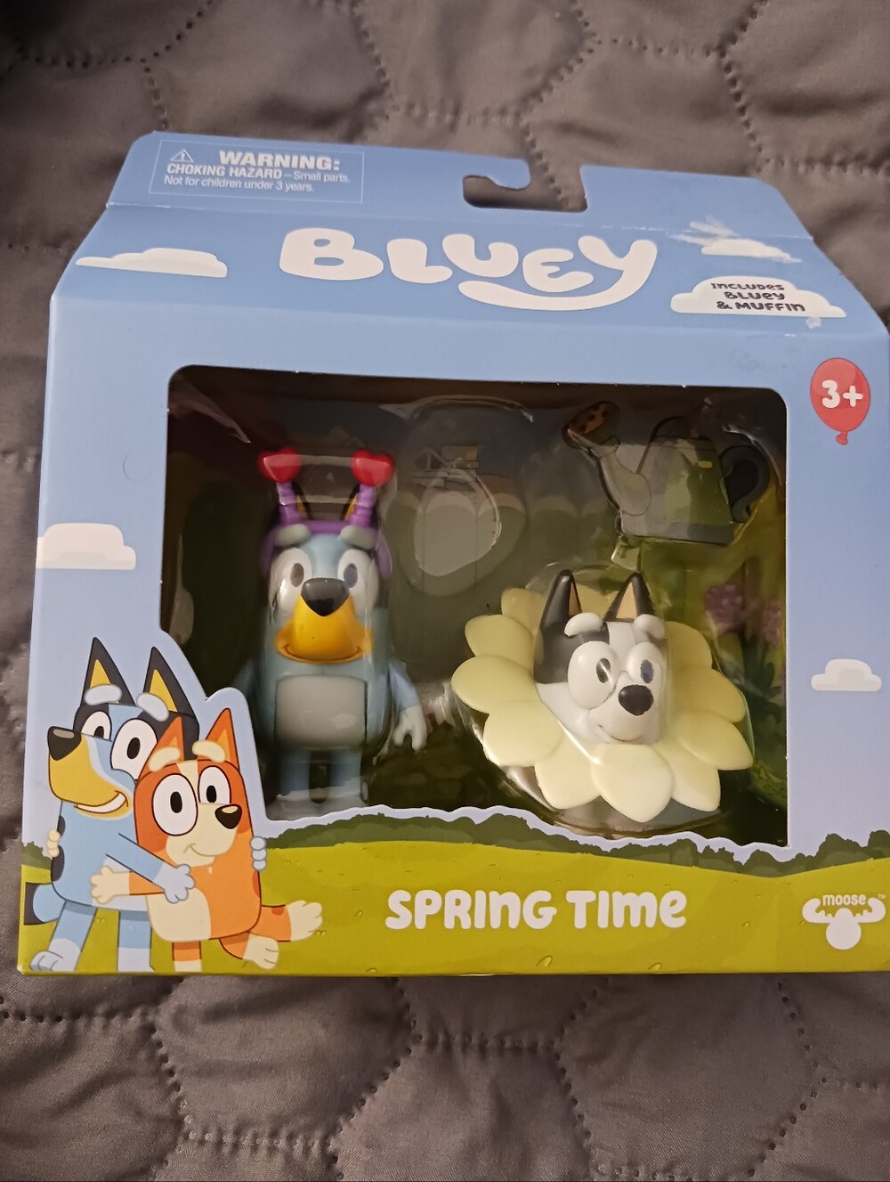Bluey Friends * Spring Time Blue & Muffin * 2pk Figure Set New